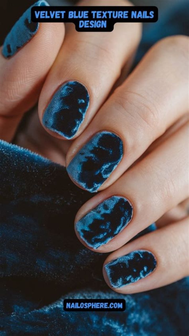 Velvet matte nails with luxurious texture and deep jewel tones 2026